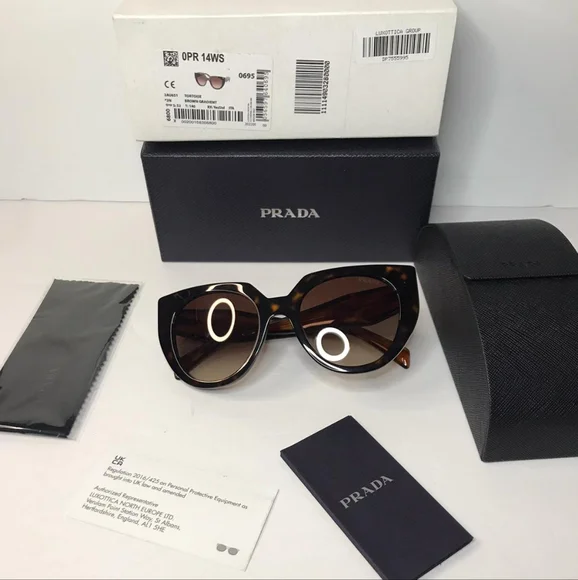 Prada Authentic Women\'s Sunglasses with Case, Box & Extras Prada | Accessories | New Authentic Black Prada Sunglasses  main image 2